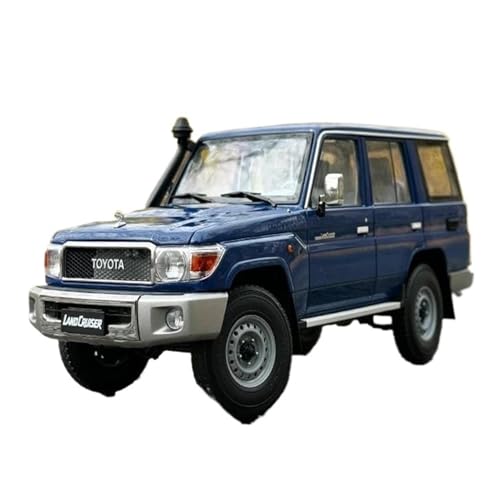 Mini Auto Spielzeug 1/18 Für Toyota Land Cruiser 76 2017 LC76 SUV Automodell Zur Sammlungsanzeige Für Freunde Und Familie Wohnkultur(Blue) von CYQOCD