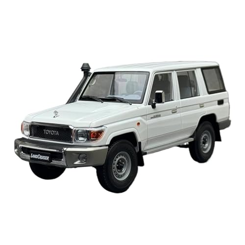 Mini Auto Spielzeug 1/18 Für Toyota Land Cruiser 76 2017 LC76 SUV Automodell Zur Sammlungsanzeige Für Freunde Und Familie Wohnkultur(White) von CYQOCD