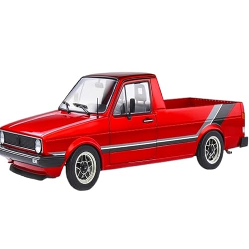 Mini Auto Spielzeug 1/18 Für Volkswagen Golf GTI MK1 Tiefliegendes Auto Legierung Modell Pickup Truck Sammlung Szene Ornamente Wohnkultur(Red) von CYQOCD
