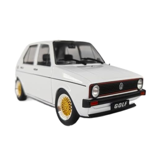 Mini Auto Spielzeug 1/18 Für Volkswagen Golf GTI MK1 Tiefliegendes Auto Legierung Modell Pickup Truck Sammlung Szene Ornamente Wohnkultur(White) von CYQOCD