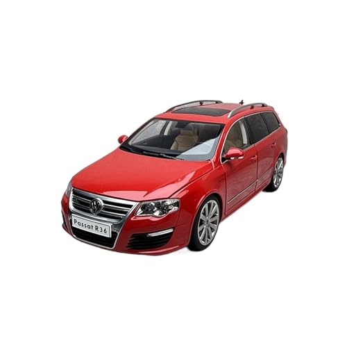 Mini Auto Spielzeug 1/18 Für Volkswagen Passat Estate R36 Klassische Crock Edition Legierung Limousine Auto Modell Klassische Dekoration Wohnkultur(Red) von CYQOCD