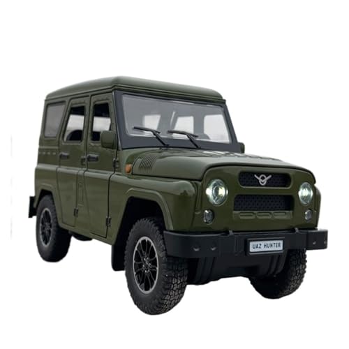 Mini Auto Spielzeug 1/18 Für Watts Hunter Legierung Großformat Automodell Mit Sound Und Licht Pull Back Spielzeug Offroad-Jeep Wohnkultur(Green) von CYQOCD