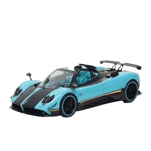 Mini Auto Spielzeug 1/18 Für Zonda UNO Cabrio Blau Legierung Volle-Offene Tür Design Schmücken Auto Modell Metall Handwerk Wohnkultur von CYQOCD