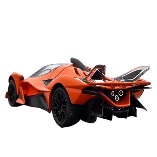 Mini Auto Spielzeug 1/24 Für Apollo EVO Sun God Legierungsautomodell Sound Und Licht Pullback-Rennsupersportwagen Wohnkultur(Orange) von CYQOCD