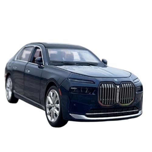 Mini Auto Spielzeug 1/24 Für BMW I7 Legierung Automodell Sound Und Licht Version Fahrzeug Druckguss Spielzeug Ornamente Sammlung Wohnkultur(Blue) von CYQOCD