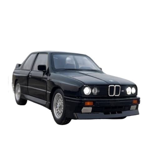 Mini Auto Spielzeug 1/24 Für BMW M3 Legierung Automodell Sound Und Licht Pullback Retro Klassische Limousine Geburtstagsüberraschung Wohnkultur(Black) von CYQOCD