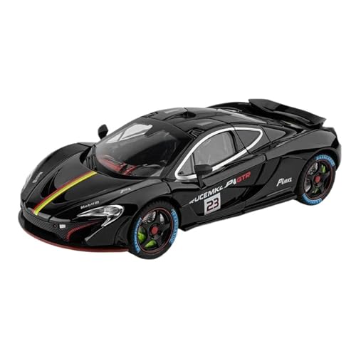 Mini Auto Spielzeug 1/24 Für McLaren P1 GTR Legierung Sport Auto Modell Track Racing Mit Sound Und Licht Geburtstag Überraschung Wohnkultur(Black) von CYQOCD