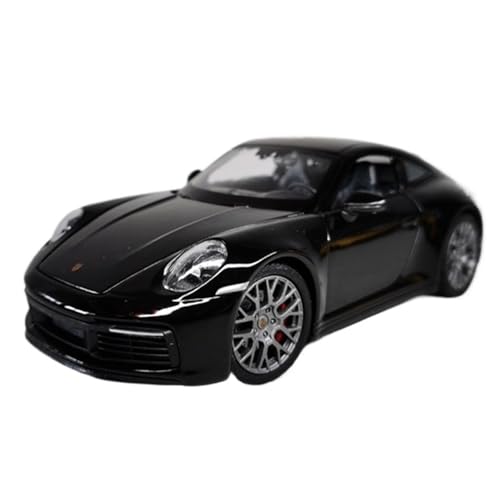 Mini Auto Spielzeug 1/24 Für Porsche 911 Carrera 4S (992) Black Warrior Keramik Black Edition Legierung Auto Modell Ornamente Wohnkultur(Black) von CYQOCD