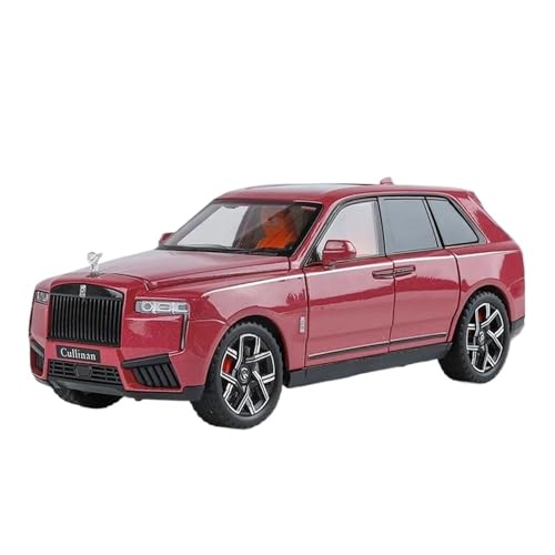 Mini Auto Spielzeug 1/24 Für Rolls Royce Cullinan SUV 2025 Legierungsautomodell Mit Sound-Licht-Simulation Druckgussornament Wohnkultur(Pink) von CYQOCD