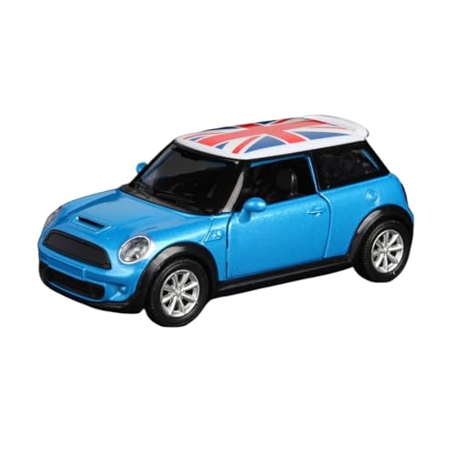 Mini Auto Spielzeug 1/32 Für Mini-Legierung Automodell Mini-Auto Dekoration Spielzeug Pullback-Fahrzeug Blau Rot Gelb Wohnkultur(Blue) von CYQOCD