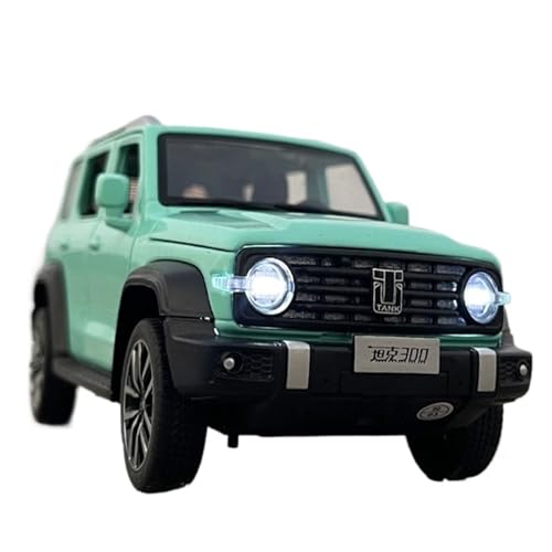 Mini Auto Spielzeug 1/32 Für Tank 300 Legierung Automodell Sound Und Licht Pullback Fahrzeug Geländewagen Spielzeug Ornamente Wohnkultur(Green) von CYQOCD