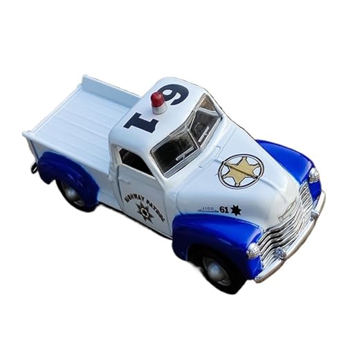 Mini Auto Spielzeug 1/36 Für Dodge Ford Chevrolet Pickup Polizeiauto Pull Back Modell Metall Multicolor Spielzeugautos Überraschung Wohnkultur(Chevrolet Multi-Colored) von CYQOCD