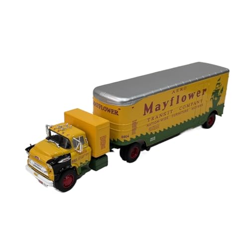 Mini Auto Spielzeug 1/43 Für Chevrolet 9700 LCF Traktor-Anhänger LKW Cargo Van Modell Druckguss Metall Spielzeug Autos Wohnkultur Wohnkultur von CYQOCD