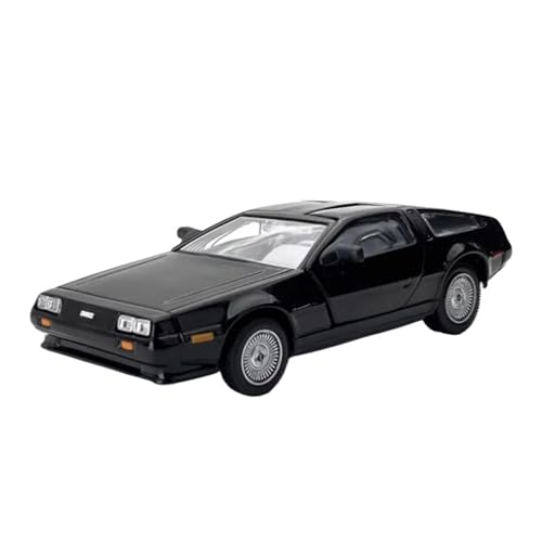 Mini Auto Spielzeug 1/43 Für DMC12 Legierung Druckguss Beschichtung 1-3 Generation Collector's Edition Auto Modell Skala Ornamente Wohnkultur(Black) von CYQOCD