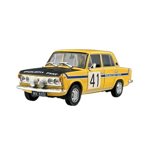 Mini Auto Spielzeug 1/43 Für FIAT 125p 41 Rennwagen Legierung Automodell Simulation Szene Spielzeug Ornament Heimtextilien Wohnkultur von CYQOCD