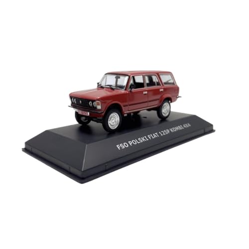 Mini Auto Spielzeug 1/43 Für FIAT FSO 125P Kombi 4x4 Legierung Rot Retro Auto Modell Maßstab Fahrzeug Statische Dekoration Wohnkultur von CYQOCD