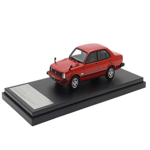 Mini Auto Spielzeug 1/43 Für Isuzu Gemini Sedan Zz/t (1981) Mehrfarbiges Statisches Spielzeugmodellauto Aus Druckgusslegierung Für Freunde Wohnkultur(Red) von CYQOCD