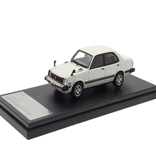Mini Auto Spielzeug 1/43 Für Isuzu Gemini Sedan Zz/t (1981) Mehrfarbiges Statisches Spielzeugmodellauto Aus Druckgusslegierung Für Freunde Wohnkultur(White) von CYQOCD