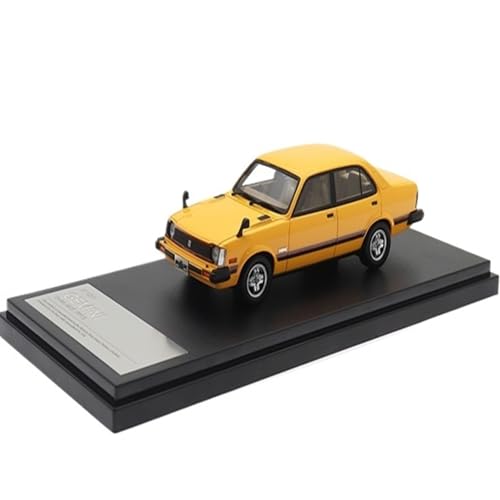 Mini Auto Spielzeug 1/43 Für Isuzu Gemini Sedan Zz/t (1981) Mehrfarbiges Statisches Spielzeugmodellauto Aus Druckgusslegierung Für Freunde Wohnkultur(Yellow) von CYQOCD