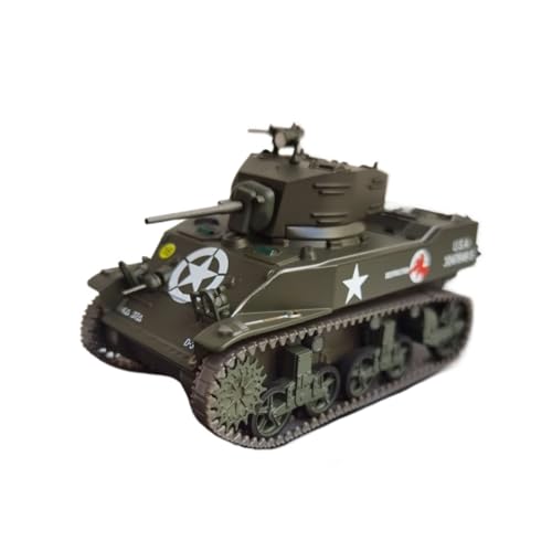 Mini Auto Spielzeug 1/43 Für M5a1 Leichtpanzer 1944 Panzermodell Karosserie Metallautomodell Enthusiasten Statisches Anzeigemodell Wohnkultur von CYQOCD
