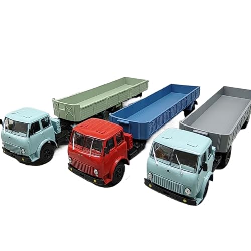 Mini Auto Spielzeug 1/43 Für Mars Anhänger Modell Auto Kopf Legierung Metall Dekorationen Familie Ornamente Spiel Spielzeug Wohnkultur(Green Trailer with Blue Front end) von CYQOCD