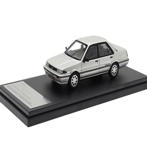 Mini Auto Spielzeug 1/43 Für Nissan Langley Gt Twincam 4Dr 1988 Vintage Stil Legierung Modell Mini Dekorative Auto Wohnkultur(Silver) von CYQOCD