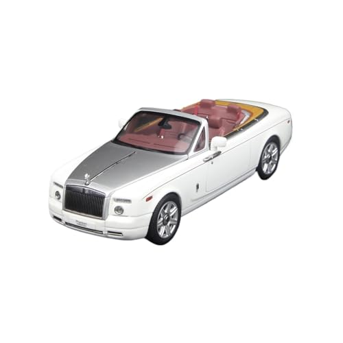 Mini Auto Spielzeug 1/43 Für Rolls-Royce Phantom Zweitüriges Cabrio Legierungssimulation Statisches Automodell Weiß Wohnkultur Mini Auto Spielzeug 1/43 Für Rolls-Royce Phantom Zweitüriges Cabrio Legierungssimulation Statisches Automodell Weiß Wohnkultur von CYQOCD
