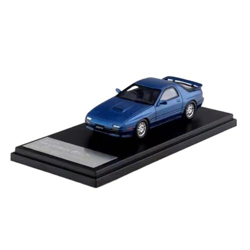 Mini Auto Spielzeug 1/43 Für Savanna RX-7 (GT-X1989) Statisches Harzautomodell Klassisches Sportwagen-Sammlerstück Blau Und Rot Wohnkultur(Blue) von CYQOCD