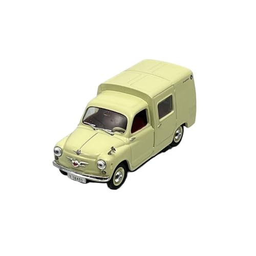 Mini Auto Spielzeug 1/43 Für Seat 600 Siata Formichetta Minivan Metall Automodell Gelbes Siegeldesign Ornamente Wohnkultur von CYQOCD