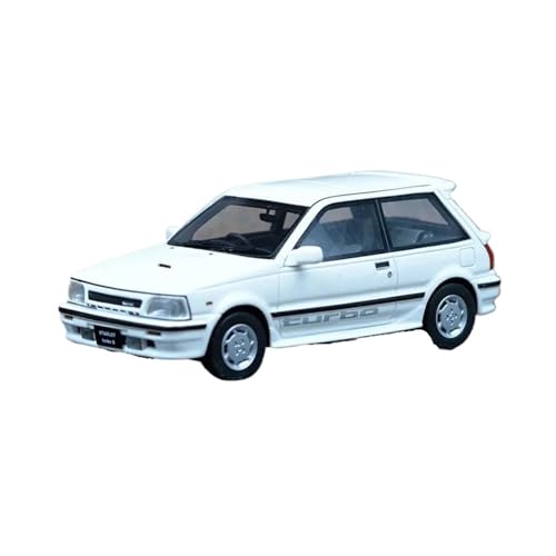 Mini Auto Spielzeug 1/43 Für Toyota Starlet Turbo S Harz Auto Modell Statische Display Modell Souvenir Dekoration Spielzeug Wohnkultur(White) von CYQOCD