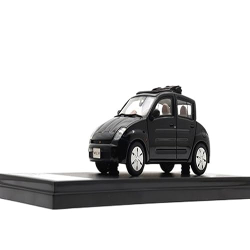 Mini Auto Spielzeug 1/43 Für Will Vi (2000) Metallmodellauto Mit Schiebedach Statische Realistische Ornamentdekoration Wohnkultur(Black) von CYQOCD