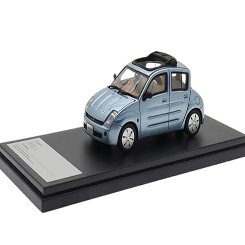 Mini Auto Spielzeug 1/43 Für Will Vi (2000) Metallmodellauto Mit Schiebedach Statische Realistische Ornamentdekoration Wohnkultur(Blue) von CYQOCD