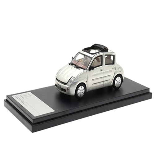Mini Auto Spielzeug 1/43 Für Will Vi (2000) Metallmodellauto Mit Schiebedach Statische Realistische Ornamentdekoration Wohnkultur(Silver) von CYQOCD