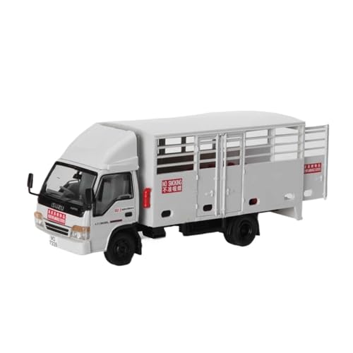 Mini Auto Spielzeug 1/50 Für Leyland LKW Legierung Fahrzeug Ornamente Grau Und Weiß Körper Mit Muster Miniatur Ornamente Wohnkultur von CYQOCD