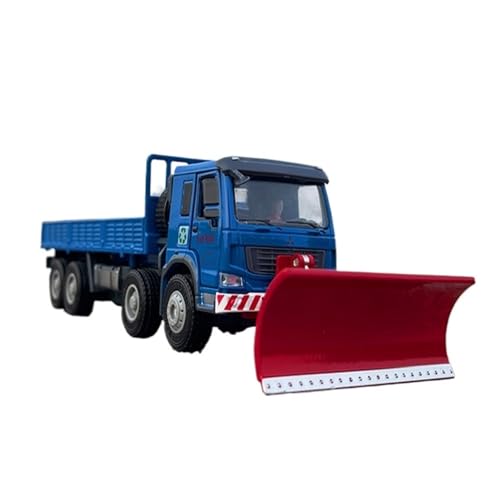 Mini Auto Spielzeug 1/50 Für Metall Schneeräumung Engineering Fahrzeug Modell LKW Spielzeug Simulation Muldenkipper Bulldozer Wohnkultur(Blue) von CYQOCD