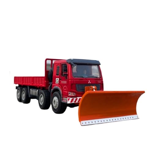Mini Auto Spielzeug 1/50 Für Metall Schneeräumung Engineering Fahrzeug Modell LKW Spielzeug Simulation Muldenkipper Bulldozer Wohnkultur(Red) von CYQOCD