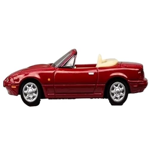 Mini Auto Spielzeug 1/63 Für Mazda Eunos Multicolor Legierung Sport Auto Modell Cabrio Retro Fahrzeug Kunstwerk Display Wohnkultur(Red) von CYQOCD
