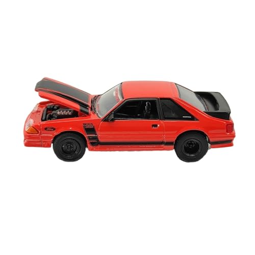 Mini Auto Spielzeug 1/64 Für 1987 Ford Mustang GT-Gustom Rot Legierung Auto Modell Front Haube Öffnende Kleine Limousine Modell Wohnkultur Mini Auto Spielzeug 1/64 Für 1987 Ford Mustang GT-Gustom Rot Legierung Auto Modell Front Haube Öffnende Kleine Limousine Modell Wohnkultur von CYQOCD