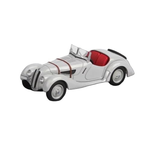 Mini Auto Spielzeug 1/64 Für BMW 328 Legierung Auto Modell Retro Cabrio Erwachsene Lieblings Sammlung Display Metall Spielzeug Wohnkultur(Silver) von CYQOCD