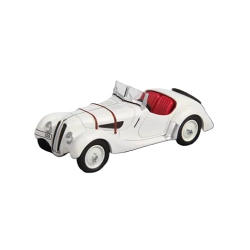 Mini Auto Spielzeug 1/64 Für BMW 328 Legierung Auto Modell Retro Cabrio Erwachsene Lieblings Sammlung Display Metall Spielzeug Wohnkultur(White) von CYQOCD
