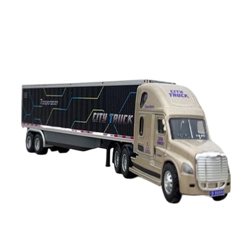 Mini Auto Spielzeug 1/64 Für Dragon Container Transport LKW Legierung Kühlcontainer Auto Modell Spielzeug Anhänger Wohnkultur(Black) von CYQOCD
