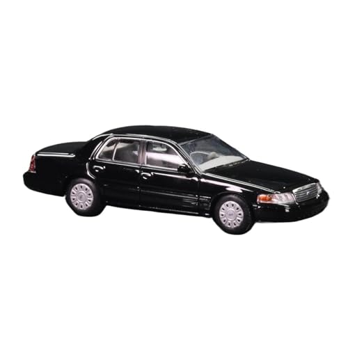Mini Auto Spielzeug 1/64 Für Ford Crown Victoria Metallic Silber Legierung Kleine Skala Auto Modell Klassische Limousine Version Wohnkultur(Black) von CYQOCD