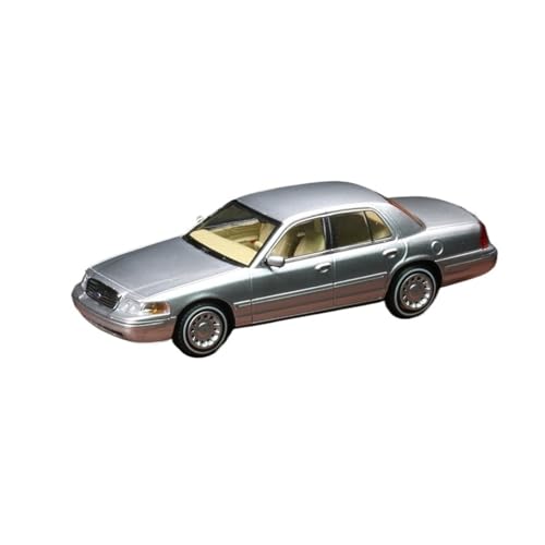 Mini Auto Spielzeug 1/64 Für Ford Crown Victoria Metallic Silber Legierung Kleine Skala Auto Modell Klassische Limousine Version Wohnkultur(Silver) von CYQOCD