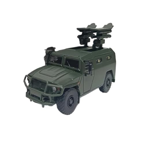 Mini Auto Spielzeug 1/64 Für GAZ Tiger Panzerfahrzeug Panzerabwehrsimulation Legierung Statisches Modell Display Sammlerstück Wohnkultur(Green B) von CYQOCD