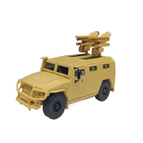 Mini Auto Spielzeug 1/64 Für GAZ Tiger Panzerfahrzeug Panzerabwehrsimulation Legierung Statisches Modell Display Sammlerstück Wohnkultur(Yellow B) von CYQOCD