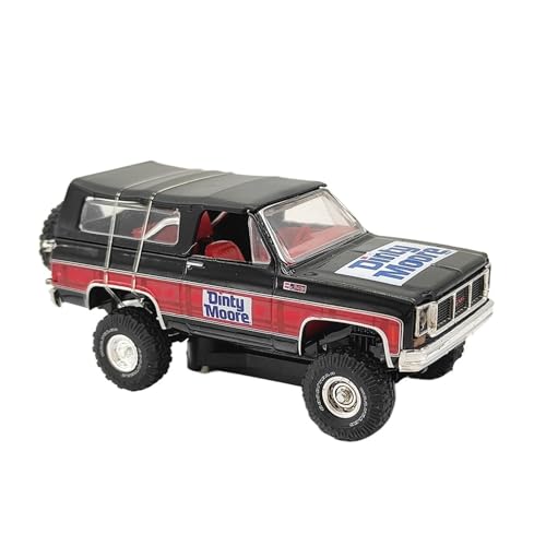Mini Auto Spielzeug 1/64 Für GMC Jimmy Sierra 4X4 Geländewagen Zweitürer Legierung Miniatur Automodell Schwarz 1973 Wohnkultur von CYQOCD