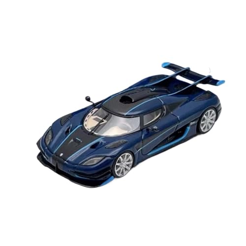 Mini Auto Spielzeug 1/64 Für Koenigsegg One 1 Blau Carbon Stern Rad Harz Automodell Miniatur Weihnachtsdekoration Wohnkultur von CYQOCD
