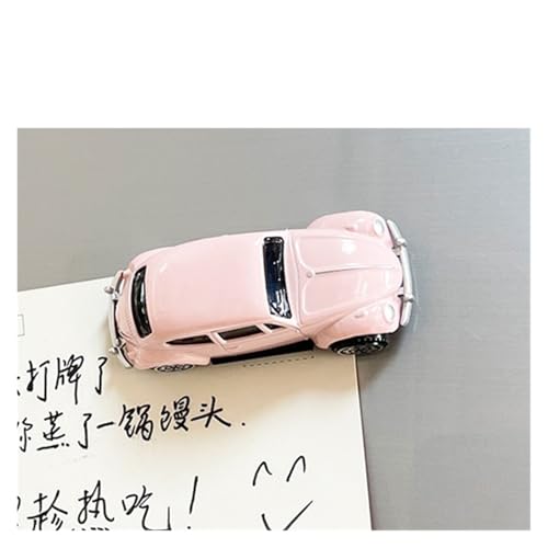 Mini Auto Spielzeug 1/64 Für Magnetisches Metallautomodell Toyota Speedmaster Spielzeug-Sportwagen-Ornamente Für Die Heimdekoration Wohnkultur(Volkswagen Beetle Classic-Pink) von CYQOCD