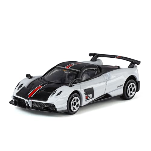 Mini Auto Spielzeug 1/64 Für Pagani Huaya BC Legierung Auto Druckgussmodell Stoßdämpfende Simulation Spielzeug Ornamente Wohnkultur(White) von CYQOCD