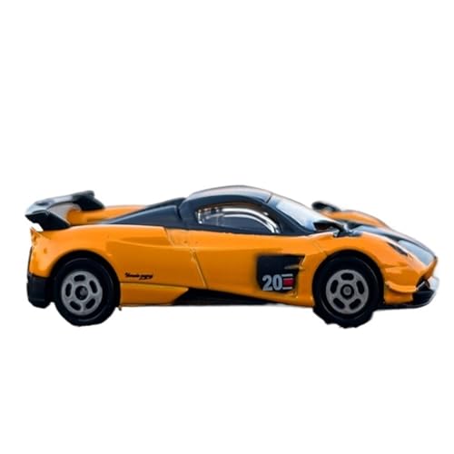 Mini Auto Spielzeug 1/64 Für Pagani Huaya BC Legierung Auto Druckgussmodell Stoßdämpfende Simulation Spielzeug Ornamente Wohnkultur(Yellow) von CYQOCD